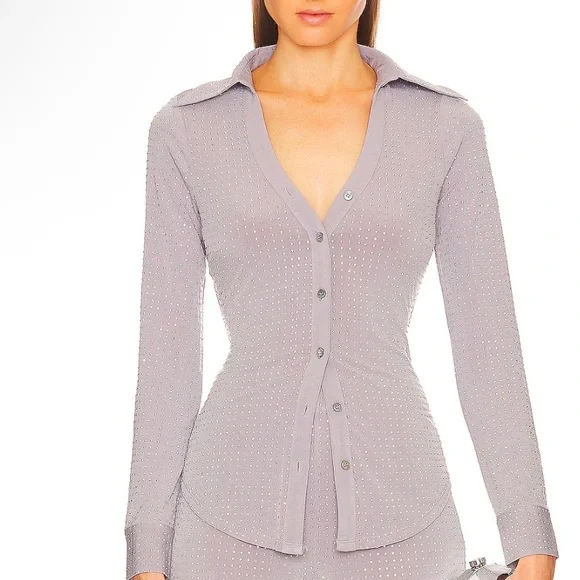 Song of Style Earnest Top & Sevyn Pant in Dove Grey NWT - Picture 4 of 13